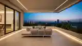 Modern Luxury Terrace with City View