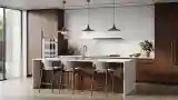 Kuchnia Modernistyczna z Drewnem
