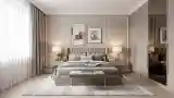 Słoneczna sypialnia w kolorze beżu