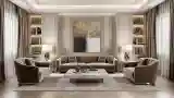Luxurious Lounge with Marble and Velvet
