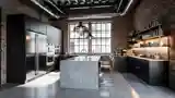 Industrial Kitchen with Dark Tones