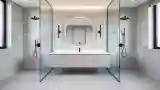 Minimalist Bathroom with Marble Elegance