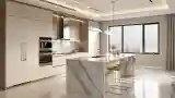 Modern Luxus Kuchnia z Marmurem