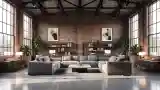 Industrial Elegance Living Room