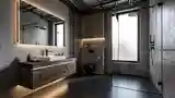 Industrial Bathroom Refinement