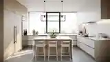 Scandinavian Kitchen with Wood and Marble