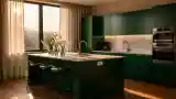 Elegant Green Modern Kitchen