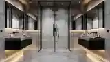Luxury Concrete Bathroom with Glass