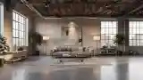 Luksusowy Loft z Betonem i Drewnem