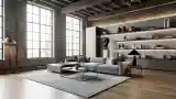 Luxury Loft with Brick and Wood