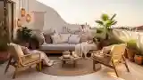 Bohemian Terrace Lounge with Teak