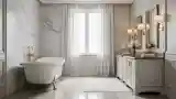 Luxurious White Marble Spa Retreat