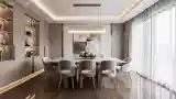 Modern Luxury Dining Room with Marble