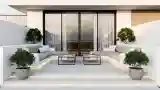 Minimalist Terrace with Concrete and Wood