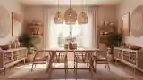 Japanese-Inspired Dining Room Elegance
