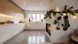 Scandi Kitchen with Fireplace