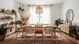 Elegancka Sala Do Jadalni Boho