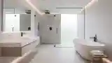 Minimalist Bathroom with Luxurious Contrast