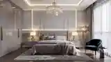 Glamorous Bedroom with Textural Elegance