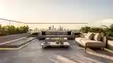 Modern Luxury Terrace in Marble