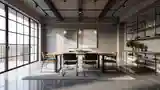 High-End Industrial Dining Room