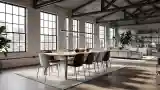 Elegant Loft Dining Room
