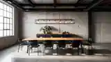 High-End Industrial Dining Room