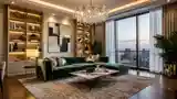 Pokój Główne Wnętrze Glamour