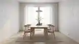 Elegancka Jadalnia z Drewnem