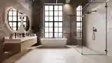 Łazienka Loft z Cegłą i Drewnem