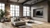 High-End Loft Living Room