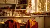 French Kitchen in Autumn Tones