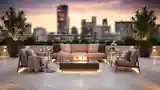 Terrasa Glamour z Ogniskiem