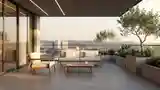 Mid-Century Modern Terrace Elegance
