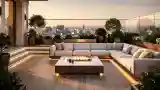 Glamour Terrace with Fire Pit