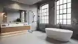 Łazienka Loft z Ciemnym Kamrem