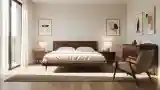 Sunlit Mid Century Modern Bedroom