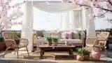 Boho Terrasa z Włosami Krzewów