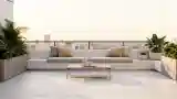 Minimalist Terrace with Concrete Floor
