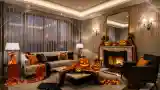 Glamorous Halloween Living Room