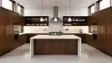 High-End Kitchen with Warm Wood Accents