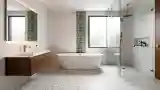 Modern Bathroom with Terrazzo Floor
