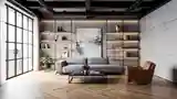 Industrial Elegance in Living Room