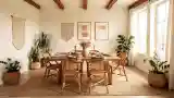 Elegancka Jadalnia w Stylu Boho