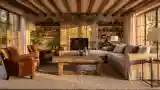 Classic Stone-Faced Living Room