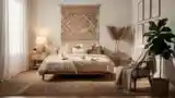 Bohemian Bedroom with Textural Elegance