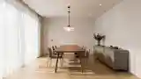 Elegant Dining Room with Wood