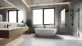 Łazienka Loft z betonem