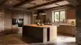 Rustic Kitchen with Warm Light
