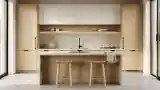 Modern Kitchen with Wood